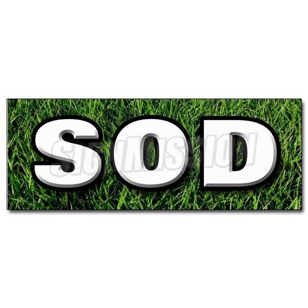 SOD DECAL sticker landscape landscaper for sale grass seed farm grasses, D-36 Sod